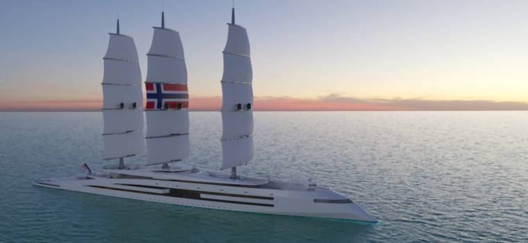 Ekologiczny, luksusowy jacht. “Norwegia” to jednostka z żaglami słonecznymi