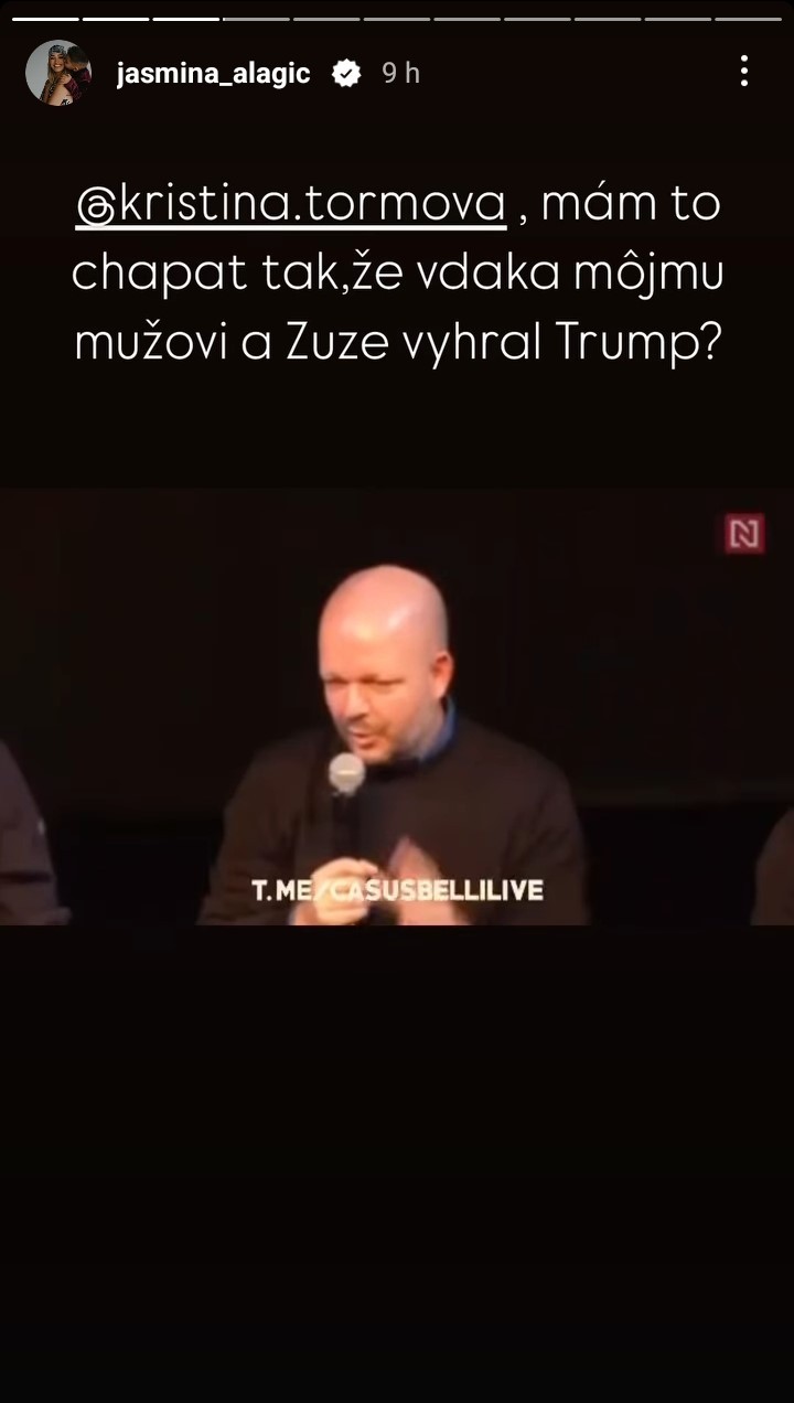 Jasmina Alagič reagovala na uštipačné slová Kristíny Tormovej o Rytmusovi a Plačkovej.