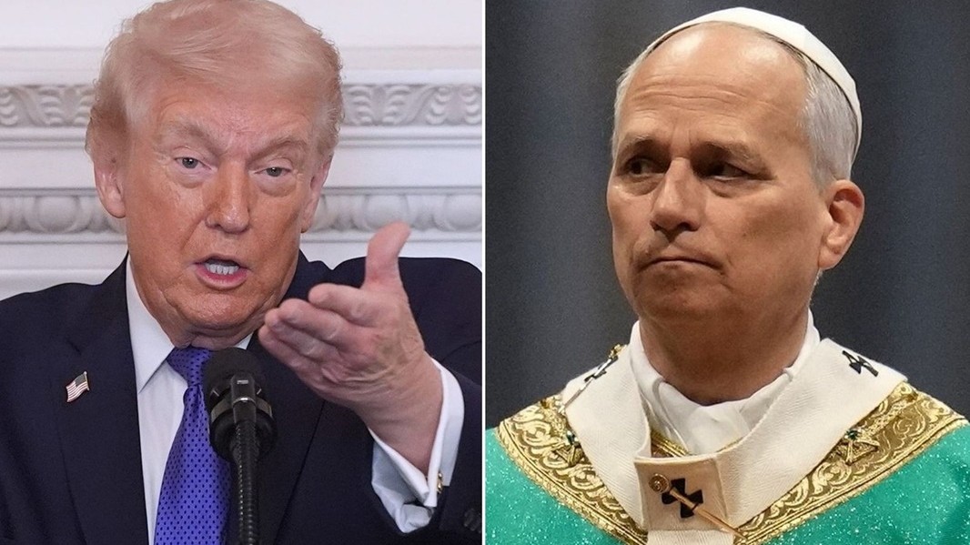Donald Trump a pápež.
