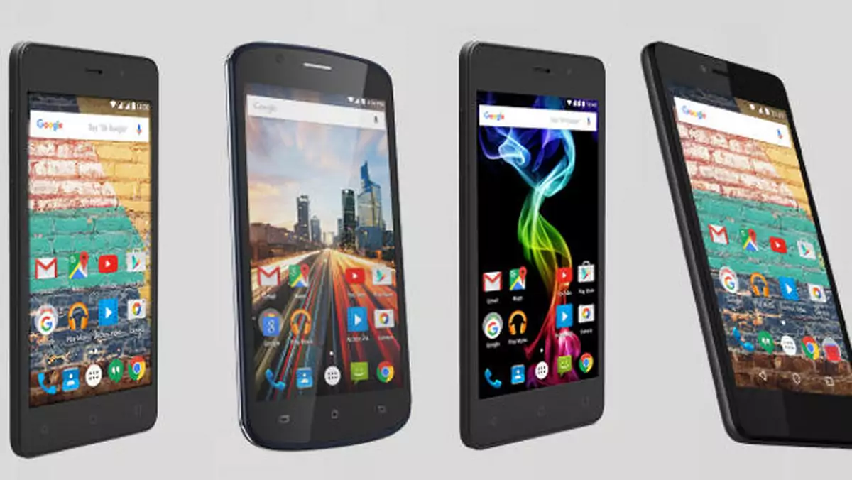 Archos 50e Helium, 50e Neon, 45d Platinum i 45b Neon - niedrogie smartfony