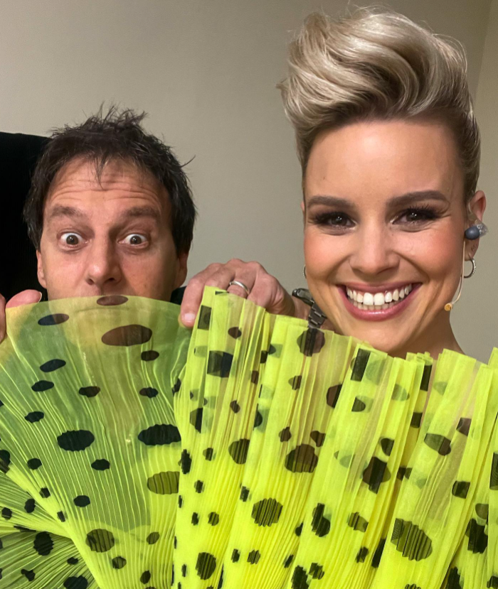Česká herečka a bývalá porotkyňa zo SuperStar Patricie Pagáčová s Haberom.