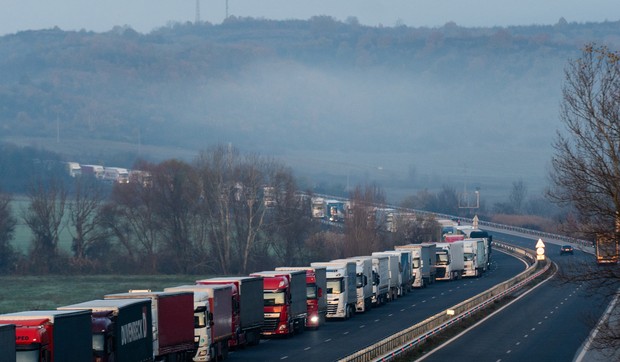 Kolona kamiona u Bugarskoj