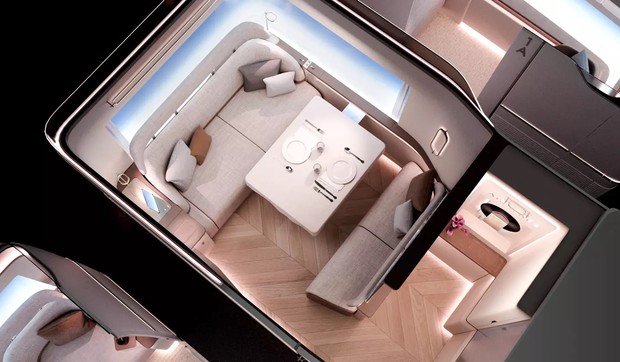 Render Master Suite koncepta prve klase u Airbus A350-1000