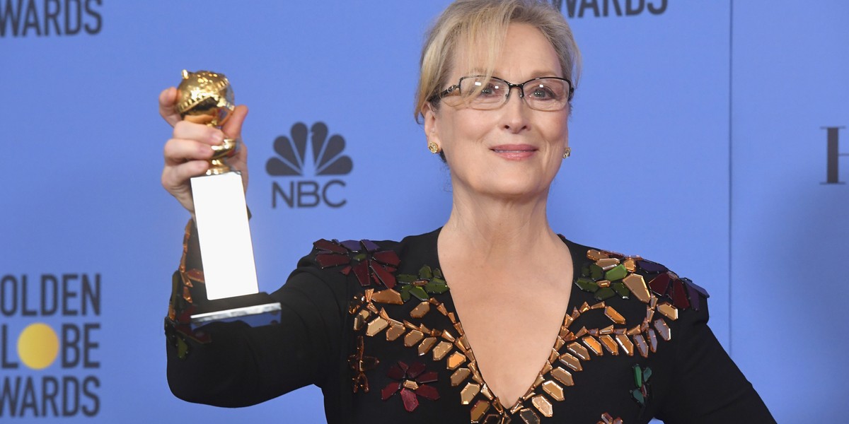 Meryl Streep to najczęściej nagradzana i nominowana przez HFPA aktorka. Otrzymała już 8. Złotych Globów i nagrodę honorową