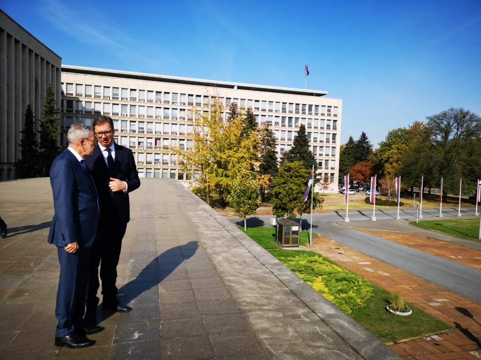 Aleksandar Vučić i Aleksander Van der Belen