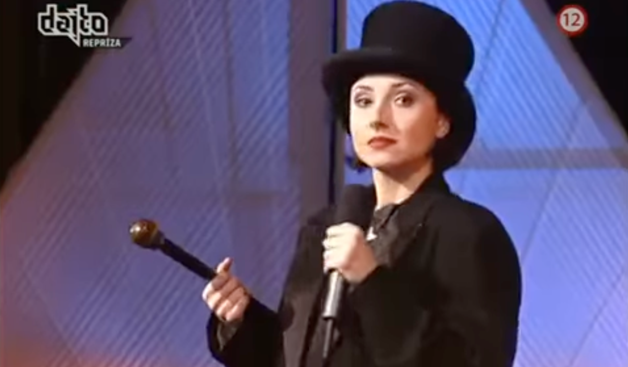 Slovenská herečka Zuzana Mauréry v šou Dereš. 
