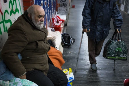 Beskućnik, ilustracija