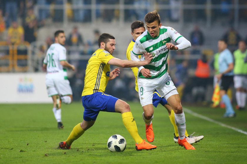 Pilka nozna. Ekstraklasa. Arka Gdynia - Lechia Gdansk. 13.04.2018