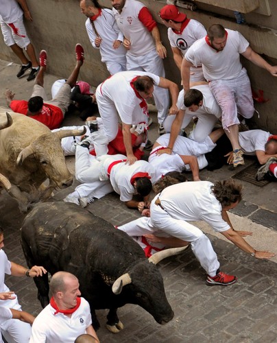 Bieg byków w Pampelunie