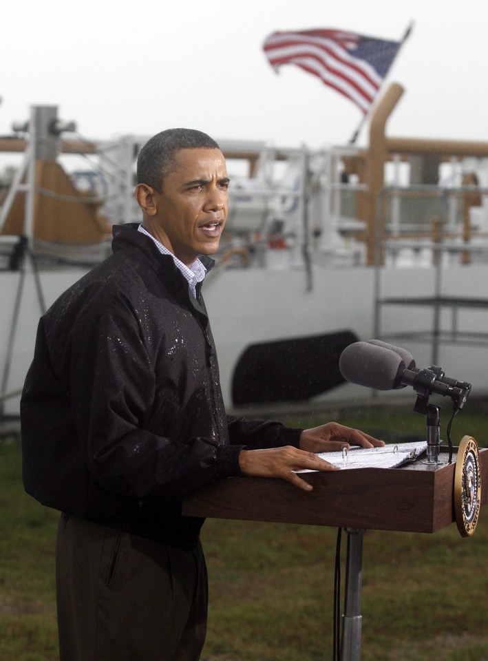 USA OBAMA VISITS SPILL AREA