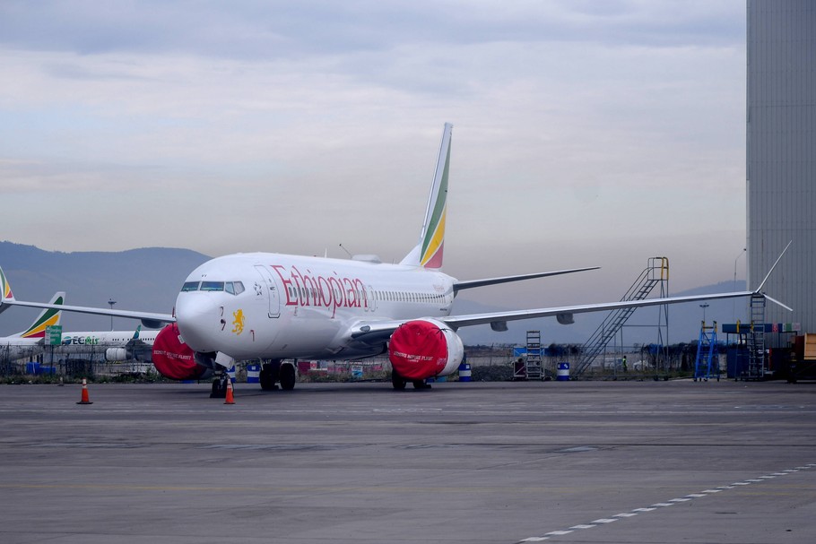 Uziemiony Boeing 737 MAX należący do Ethiopian Airlines