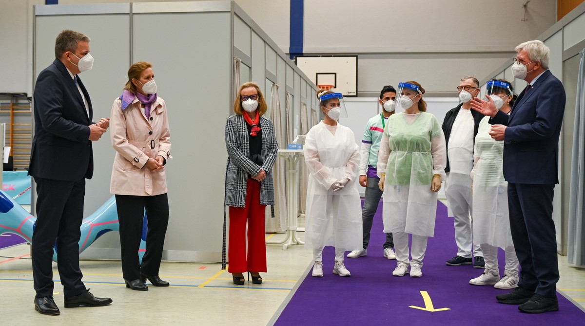 Centrum szczepień w Darmstadt