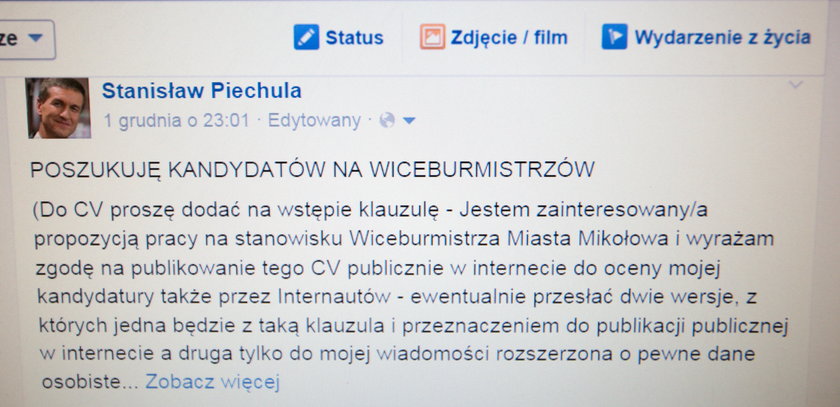 Zastępcy burmistrza z internetu