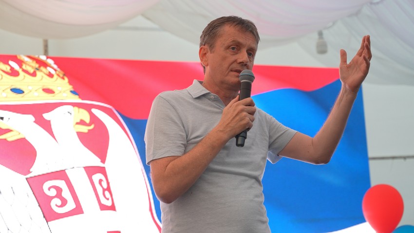 Veliki narodni skup Srpske napredne stranke u selu kod Uba 