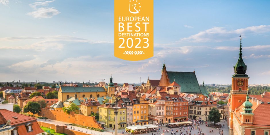 Warszawa zwyciężyła w konkursie European Best Destinations 2023