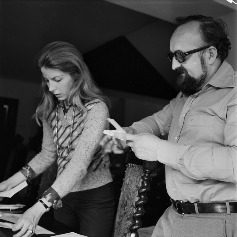 Krzysztof Penderecki z żoną Elżbietą, czerwiec 1974 r.