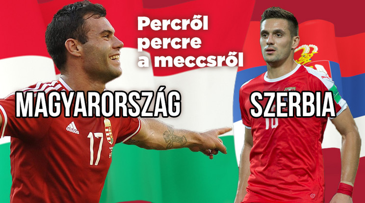 Kövesse online a magyar-szerb Nemzetek Ligája meccset. / Grafika: Blikk.