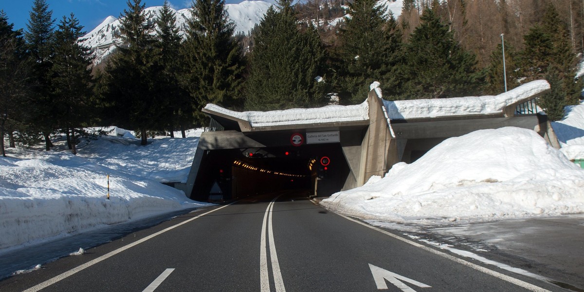 Zamknięto tunel Gotthard