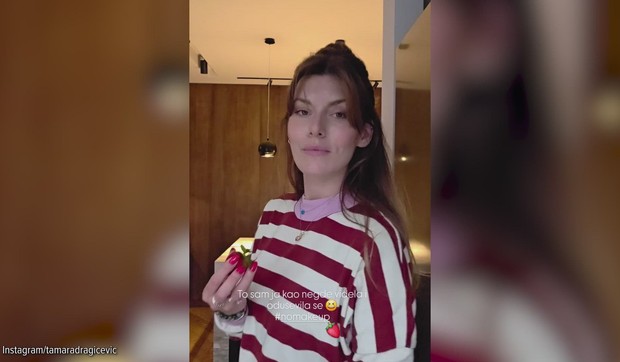 Tamara Dragičevič lice neguje jagodama