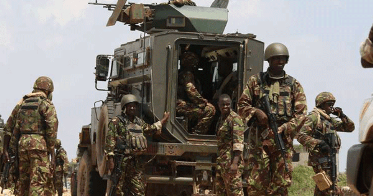 KDF Soldiers deployed in Nyeri to avert Mount Kenya National Park fire
