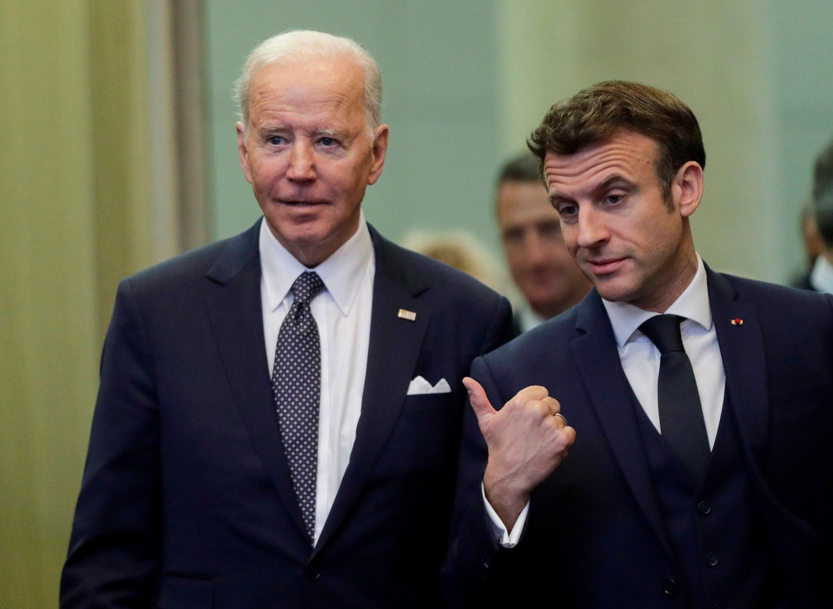 Joe Biden i Emmanuel Macron