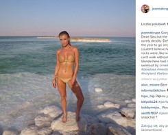 Półnaga Joanna Krupa pozuje w Morzu Martwym... ZDJĘCIA