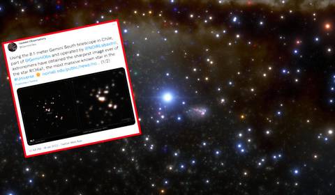 Astronomowie uchwycili najmasywniejszą gwiazdę we wszechświecie. "To pierwsze takie zdjęcie w historii"