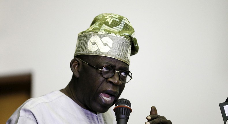 Bola Tinubu,  Nigeria's APC leader has not made any comment about Amotekun since the regional security outfit became a controversial subject. (Image: Guardian NG)