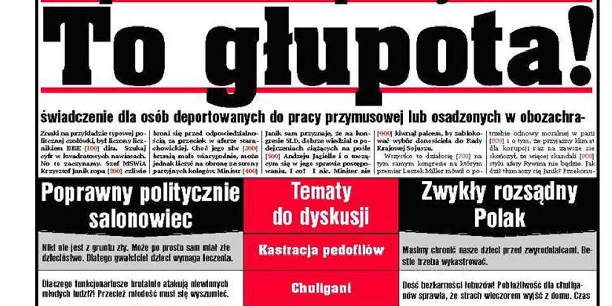 Poprawność polityczna?