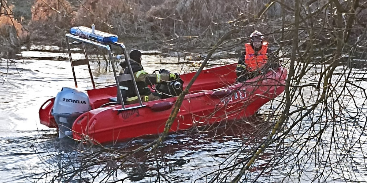 Wypadek nad rzeką Wieprz w Chlewiskach. 