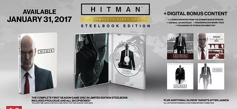 Square Enix ujawnia zawartość i datę premiery pudełkowej edycji Hitmana