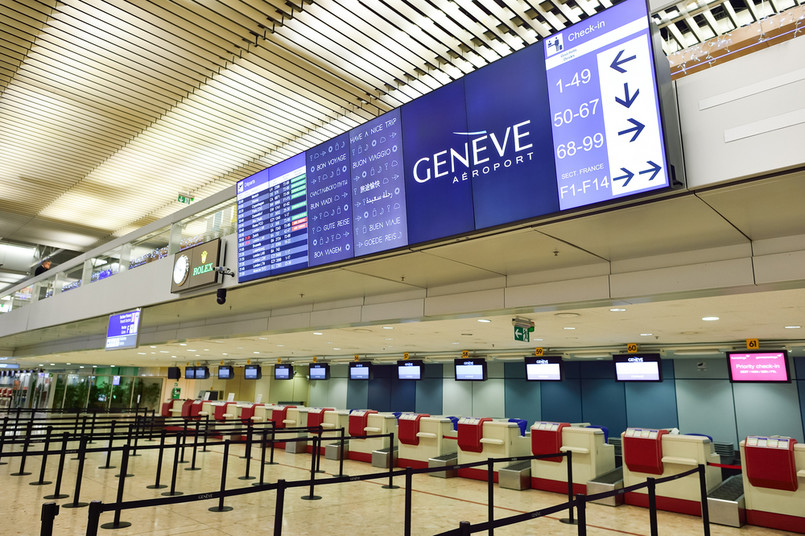 Szwajcaria: Lotnisko w Genewie