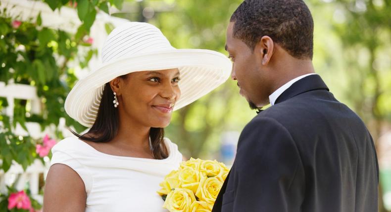 Couple getting married