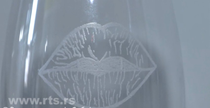 Nikola iz Pančeva gravira na staklu 