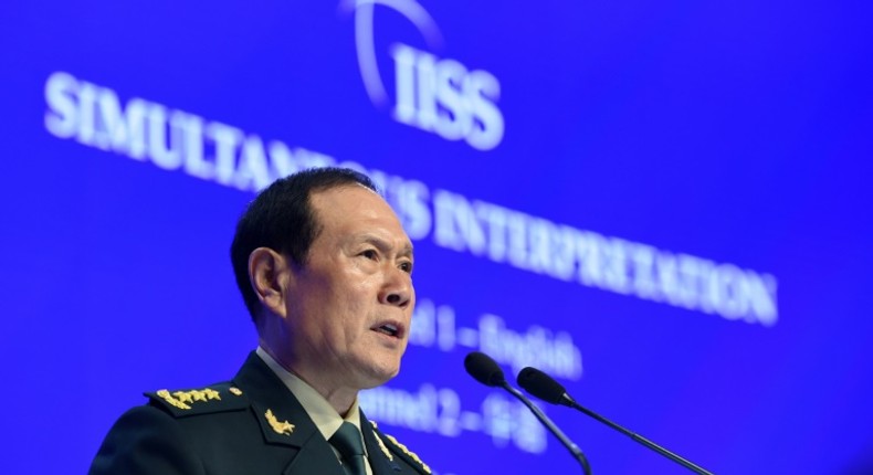 The Chinese government 'took measures to stop the turbulence which is a correct policy,' Defence Minister Wei Fenghe told a forum in Singapore