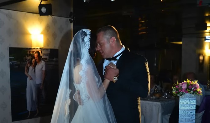Jelena Tunčel Jugović na venčanju