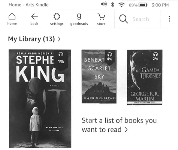 Audiobooki Audible można kupować bezpośrednio na Kindle, a następnie słuchać ich przez Bluetooth na słuchawkach