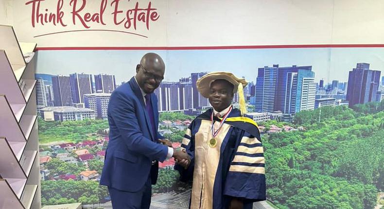 Ghanaian professional body confers Lagos housing magnate, Sekoni with a doctorate degree.