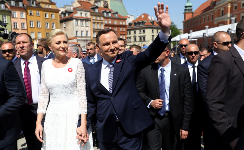 Andrzej Duda i Agata Kornhauser-Duda