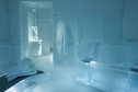 Lodowa sauna w Icehotel w Szwecji
