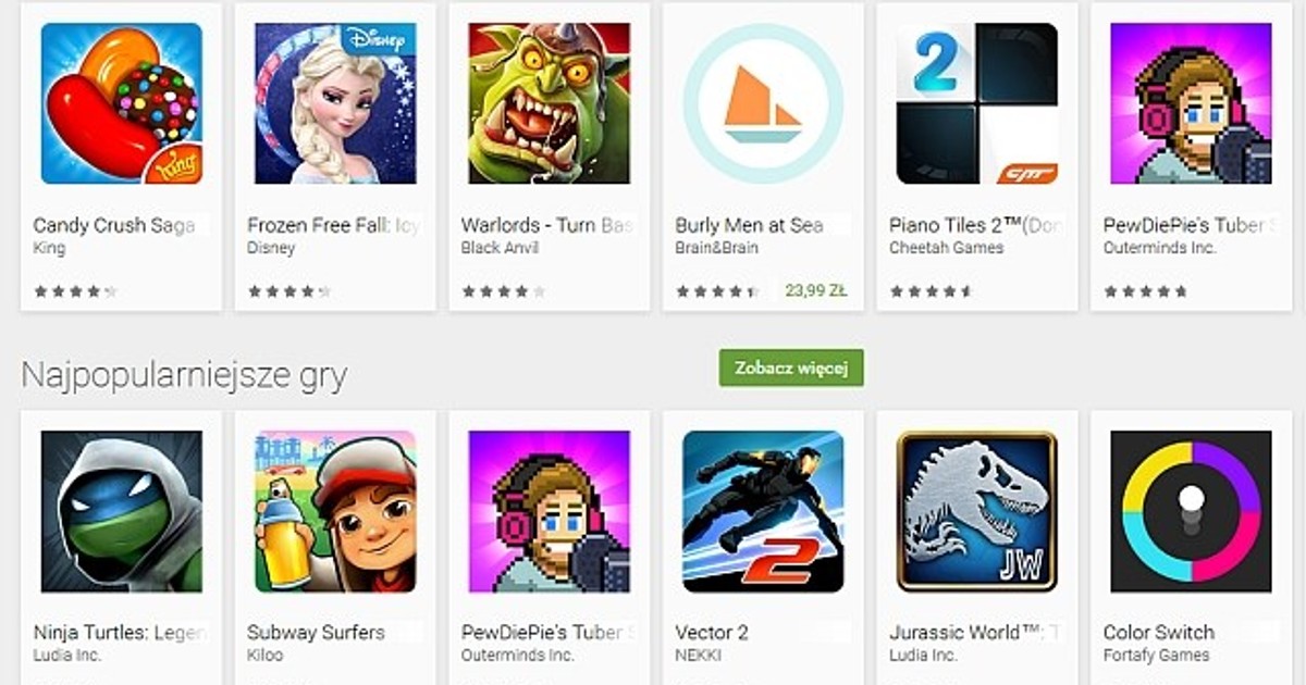 Google Play szykuje próbne wersje płatnych gier