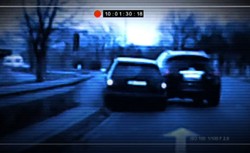Agresywny kierowca SUV-a taranował i spychał inne auto z drogi. Policja i sąd: To była kolizja