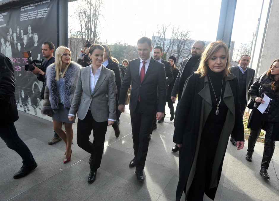 Tamara Vučković, Ana Brnabić, Siniša Mali