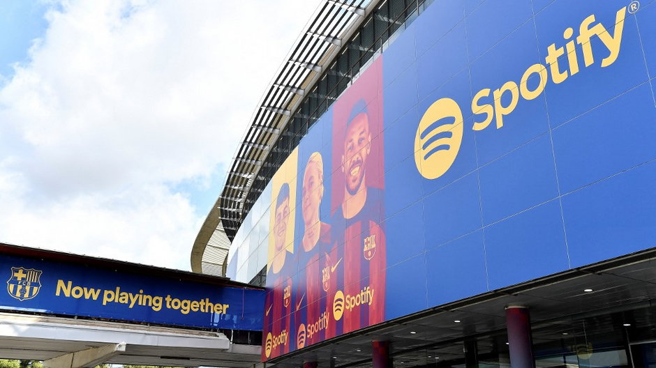  Nowy sponsor klubu FC Barcelona -  Spotify zadebiutował wczoraj na Camp Nou