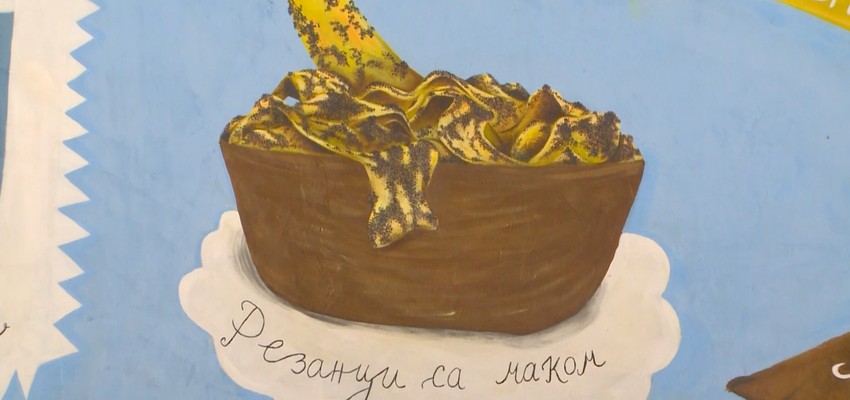 Slatki mural u Sremskim Karlovcima