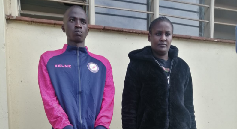 Jackson Ngui and his wife Phylis Njeri were arrested as they attempted to cross over to Tanzania. Image: DCI/Twitter