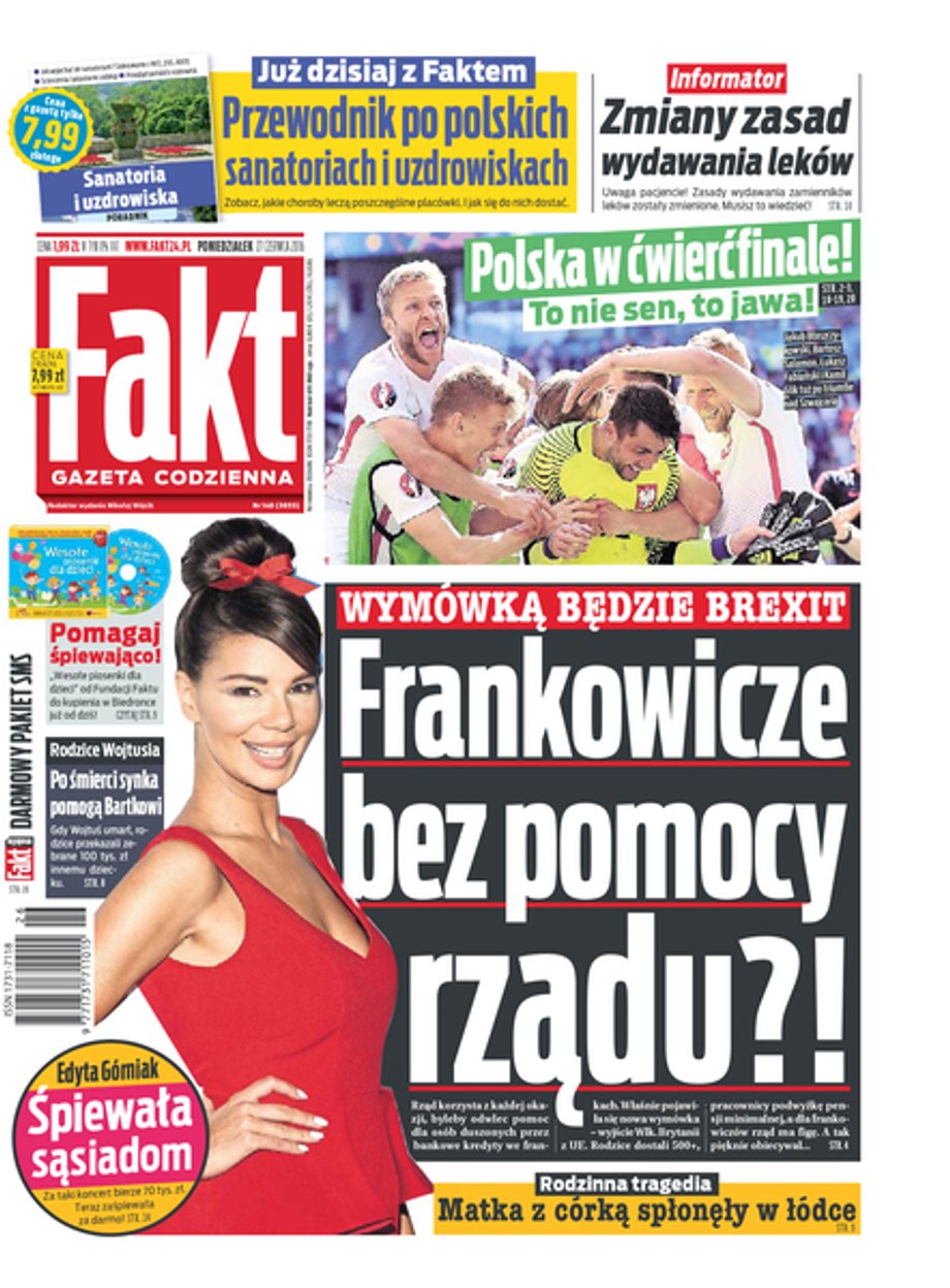 Okładka "Faktu. Gazety Codziennej"