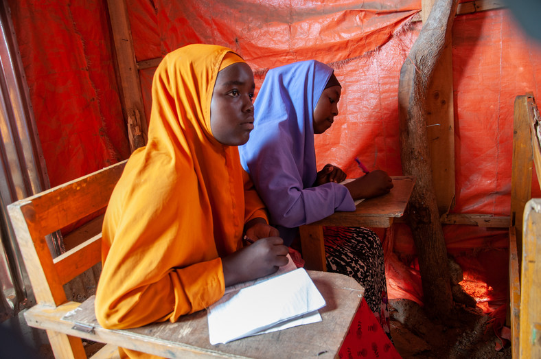 Uczennice w szkole w Somalii, fot. PAH, 2019