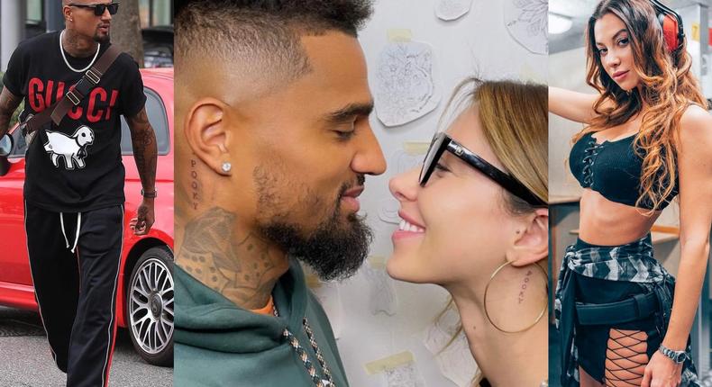 Kevin-Prince Boateng and his new girlfriend ink the same tattoos on their bodies