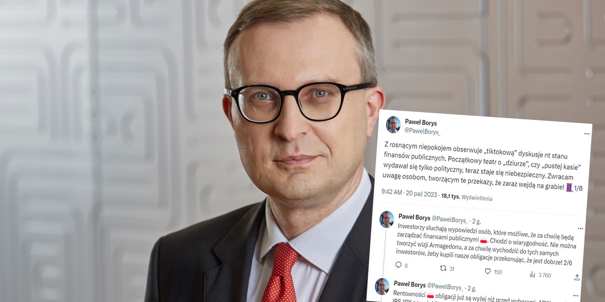 Paweł Borys, prezes PFR uważa, że członkowie przyszłego rządu swoją krytyką finansów publicznych mogą wywołać problemy